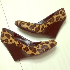 BCBGeneration Leopard Pony Hair Wedges